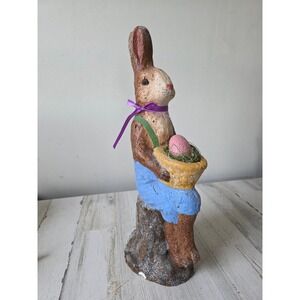 vintage Jean Taylor‎ 18" Easter Bunny glitter figurine statue 1998 vintage egg